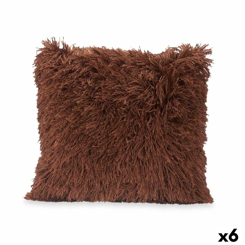 Coussin Marron Coton Polyester 45 x 2 x 45 cm (6 Unités)