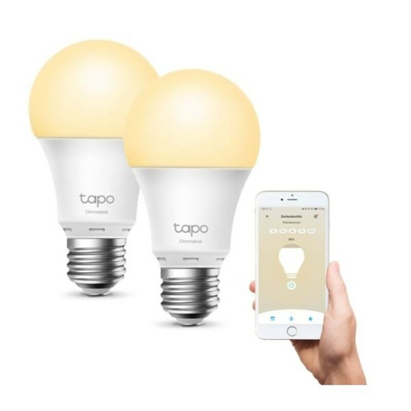 Tp-Link Tapo L510E(2-pack) Ampoule intelligente Wi-Fi Métallique, Blanc 8,7 W