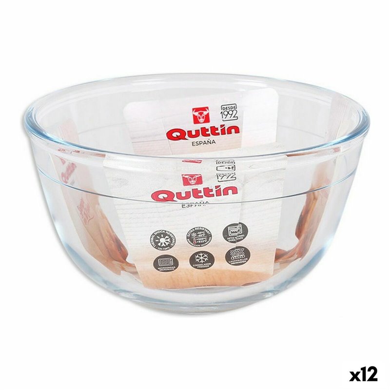 Bol mélangeur Quttin verre 820 ml ø 14,6 x 8,1 cm (12 Unités)