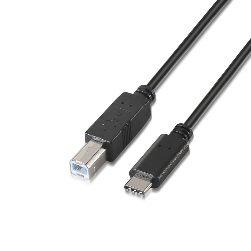 Aisens A107-0054 câble USB 2 m USB 2.0 USB C USB B Noir