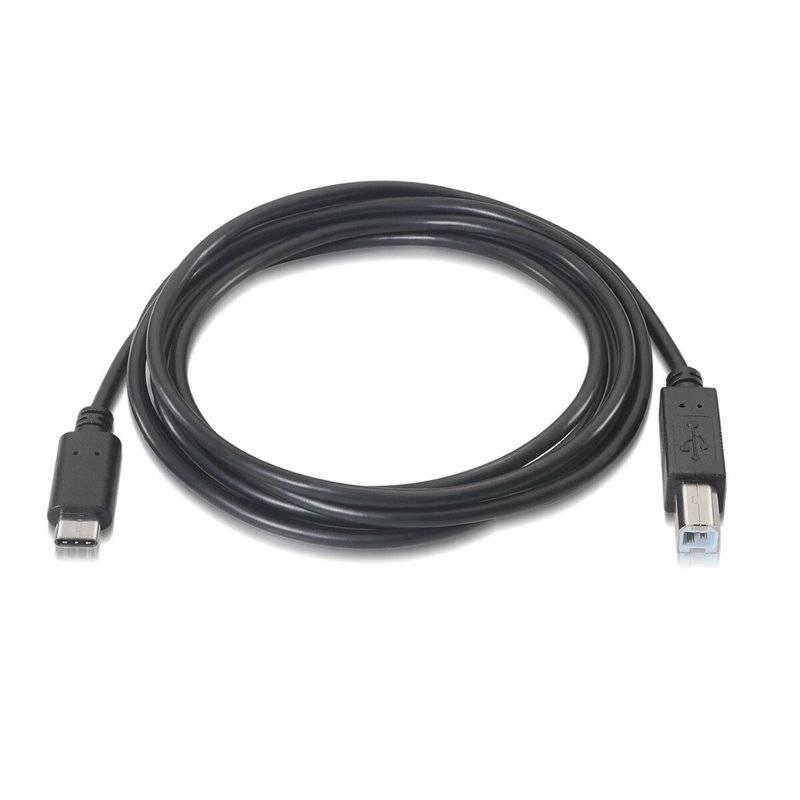 Image secondaire de Aisens A107-0054 câble USB 2 m USB 2.0 USB C USB B Noir