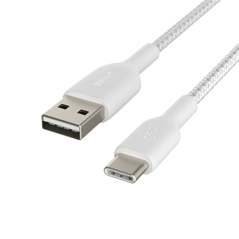 Belkin CAB002BT3MWH câble USB 3 m USB A USB C Blanc