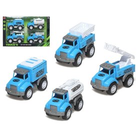 Ensemble de mini camionnettes Bleu