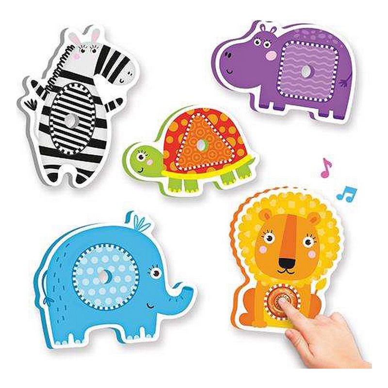 Image secondaire de Puzzle Enfant Reig Zoo Shapes animaux Musical Ferme