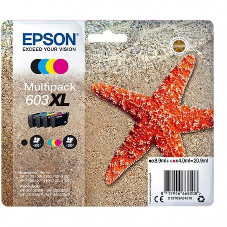 EPSON Cartouche d'encre Multipack 4 couleurs 603XL Ink - NCMJ 89,99 €