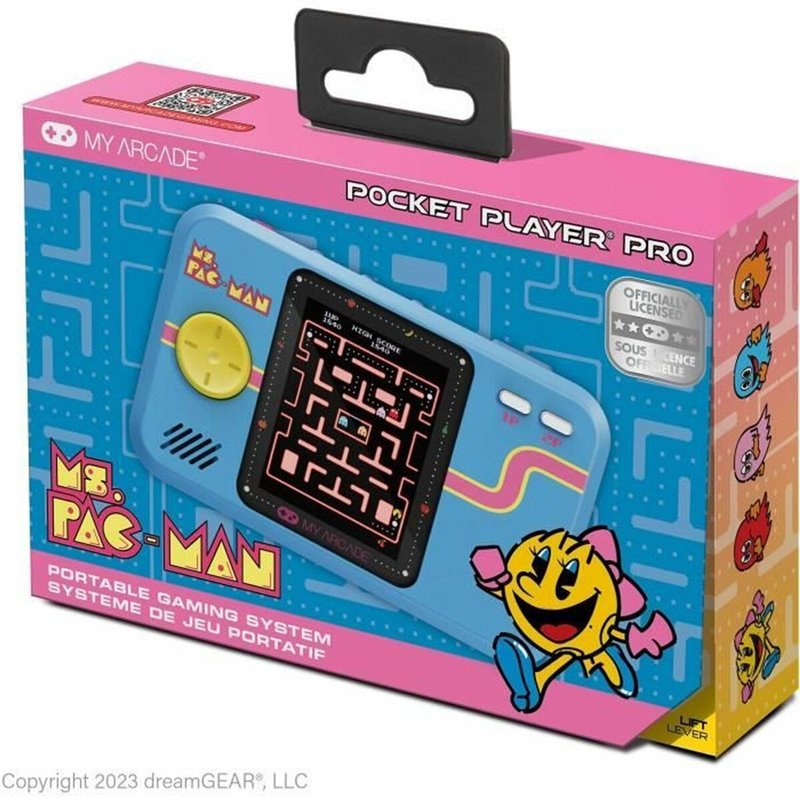 Console de Jeu Portable My Arcade Pocket Player PRO - Ms. Pac-Man Retro Games Bleu