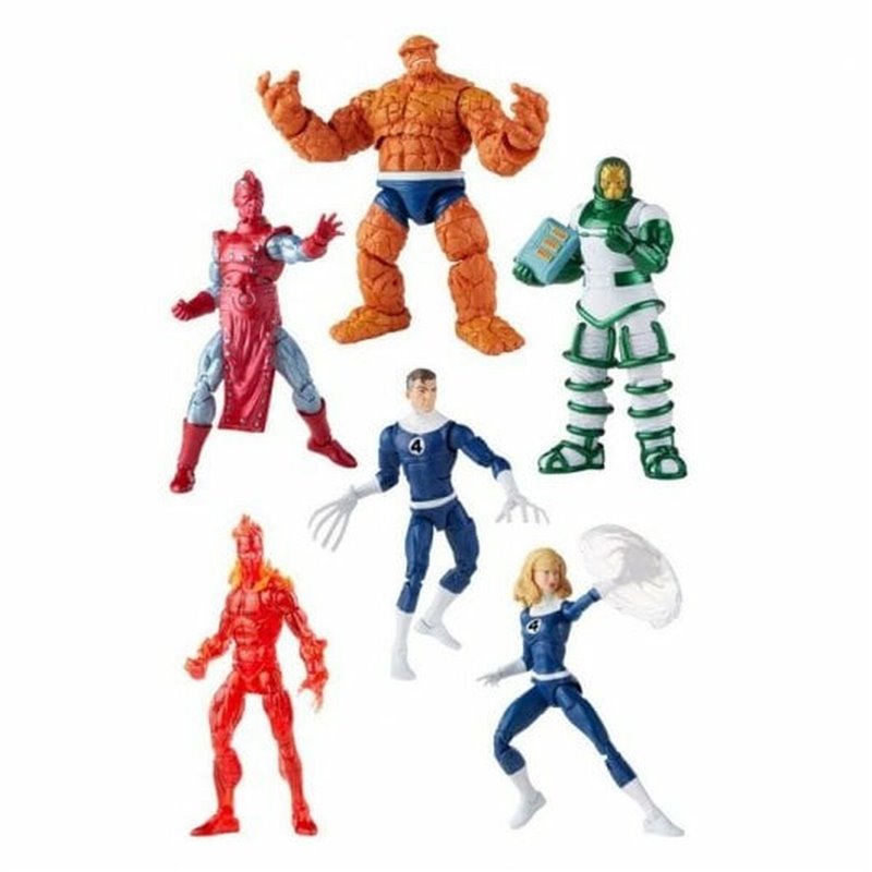 Figurine d'action Hasbro Marvel Legends Fantastic Four Vintage 6 Pièces