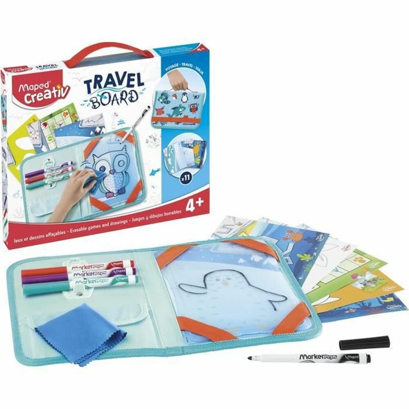 Kit de Dessin Maped Travel Board 18 Pièces