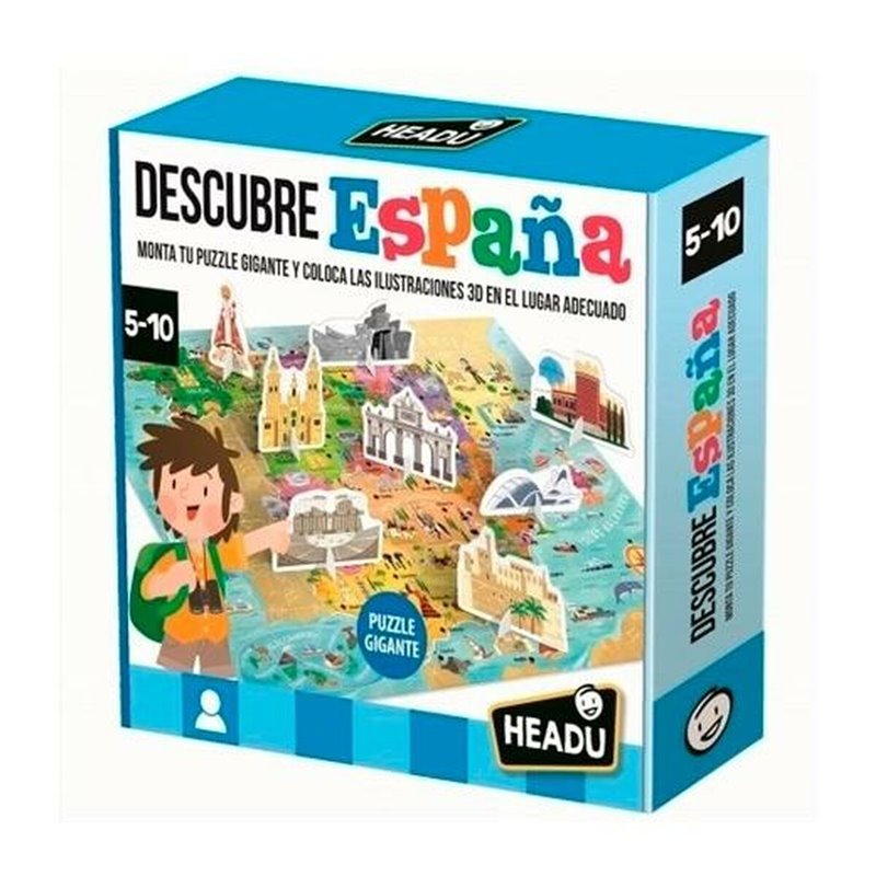 Image secondaire de Jouet Educatif HEADU Descubre España (4 Unités)