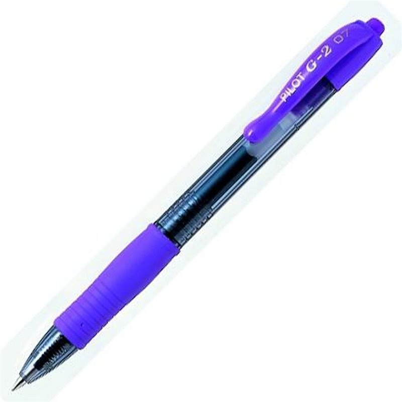 Image secondaire de Stylo gel Pilot G-2 Violet 0,7 mm (12 Unités)