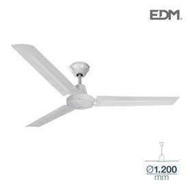 Mini ventilateur de plafond industriel blanc Puissance : 60 W avec con