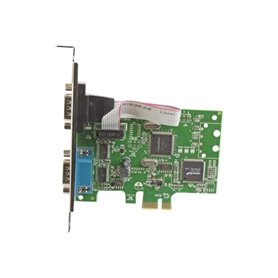 STARTECH Carte PCI Express à 2 ports série DB9 RS232 - Adaptateur PCIe