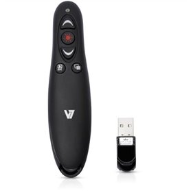 V7 Pointeur de Présentation Laser - Fréquence radio - USB - 5 Bouton(s