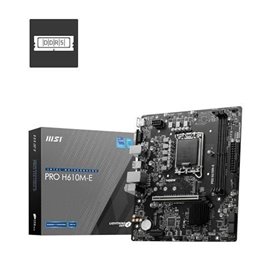 MSI Pro H610M-E, Intel H610 Mainboard - Sockel 1700, DDR5