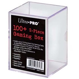 100+ 2-Piece Gaming Box - Boîte de jeux transparente empilable Ultra P
