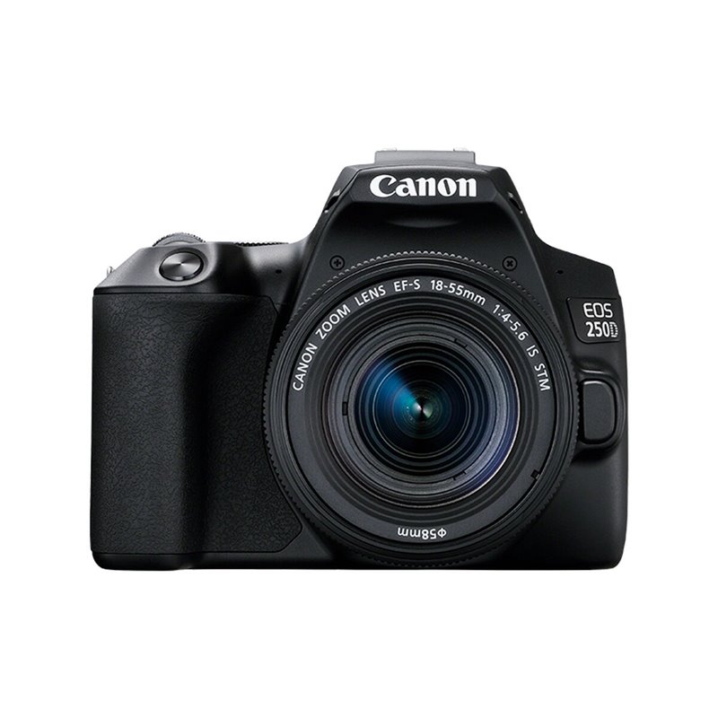 Canon EOS 250D + EF-S 18-55mm f/4-5.6 IS STM Kit d'appareil-photo SLR 24,1 MP cmOS 6000 x 4000 pixels Noir