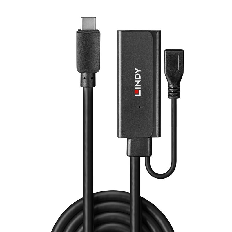 Image secondaire de Lindy 43344 hub & concentrateur USB 3.2 Gen 1 (3.1 Gen 1) Type-C 5000 Mbit/s Noir