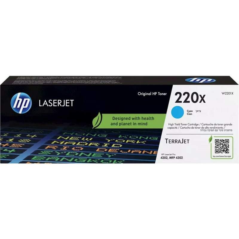 HP Toner LaserJet cyan authentique 220X