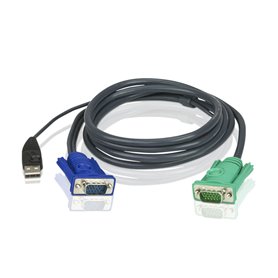 Switch KVM Aten Cable KVM USB con SPHD 3 en 1 de 1,8 m 1,8 m