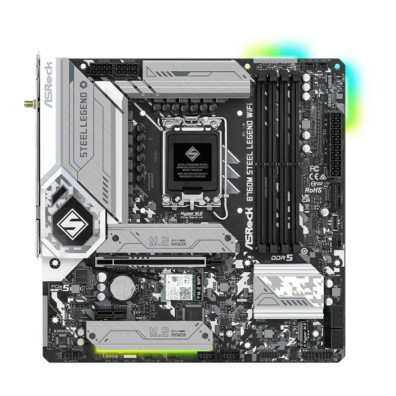 Carte Mère ASRock B760M Steel Legend WiFi Intel Wi-Fi 6 Intel B760 LGA 1700