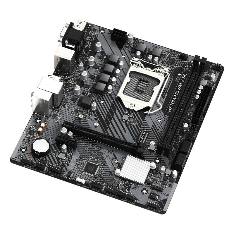 Image secondaire de Carte Mère ASRock H510M-HDV/M.2 SE LGA 1200 Intel H470