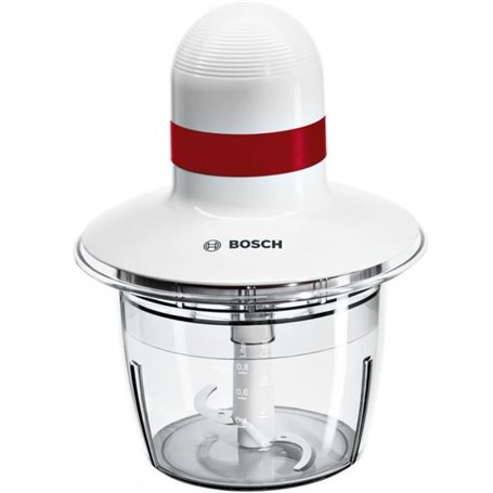 Bosch Hachoir universel 400 W, 0,8 l, 0 décibel, plastique, blanc/roug