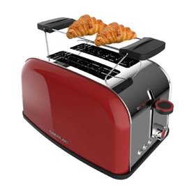 Grille-pain verticaux Toastin' time 850 Red Cecotec