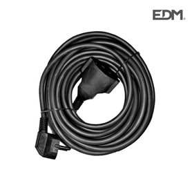Rallonge électrique 10mts 3 x 1,5 10m flexible noire edm