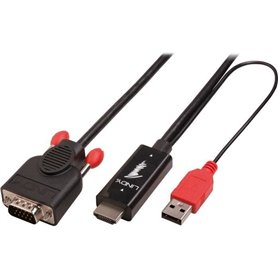 LINDY Câble adaptateur HDMI vers VGA - 2m