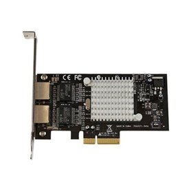 STARTECH Carte Réseau PCI Express 2 ports Gigabit Ethernet RJ45 10/100