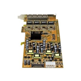 STARTECH Carte réseau PCIe à 4 ports Gigabit Power over Ethernet - NIC