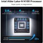 NiPoGi - Mini PC - Windows 11 Pro Intel Celeron N100 - 16Go DDR4 - 512