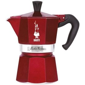 Bialetti Moka express 6 cups red déco glamour - 0009900