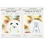 Coffrets 2 Broderies décoratives - Déco enfant Animaux - Panda et Kang