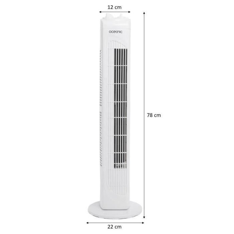 Image secondaire de Ventilateur sur Pied Oceanic Blanc 45 W