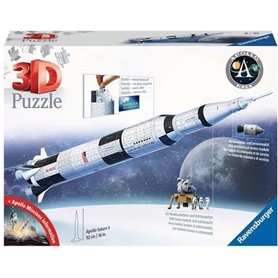 Puzzle 3D Fusée spatiale Saturne V - Ravensburger - 440 pieces - NASA 