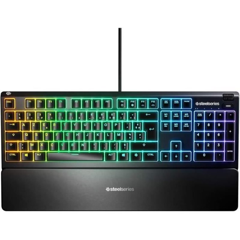 Clavier mécanique SteelSeries APEX 3 Noir Français Azerty