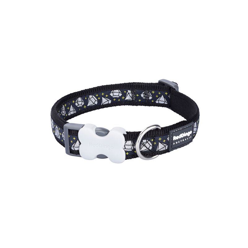 Image secondaire de Collier pour Chien Red Dingo STYLE DIAMOND Noir 31-47 cm