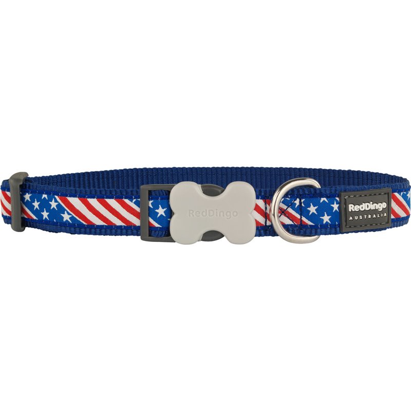 Image secondaire de Collier pour Chien Red Dingo STYLE US FLAG 31-47 cm