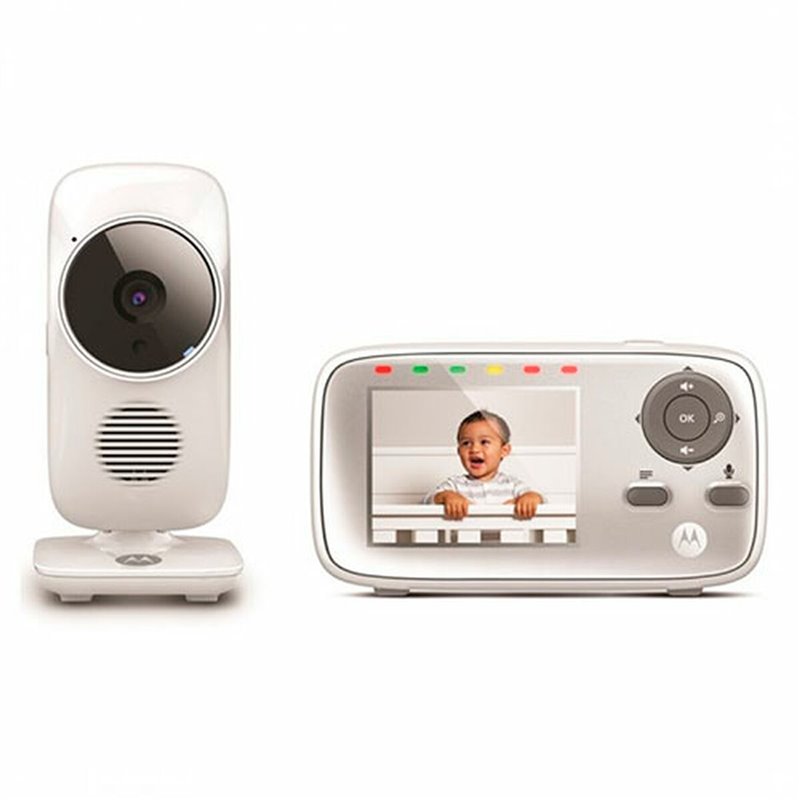 Motorola VM483 moniteur vidéo pour bébé 300 m FHSS Or, Blanc