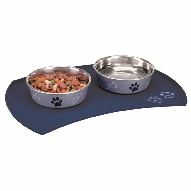 Mangeoire pour chiens Trixie 24568 Bleu Silice