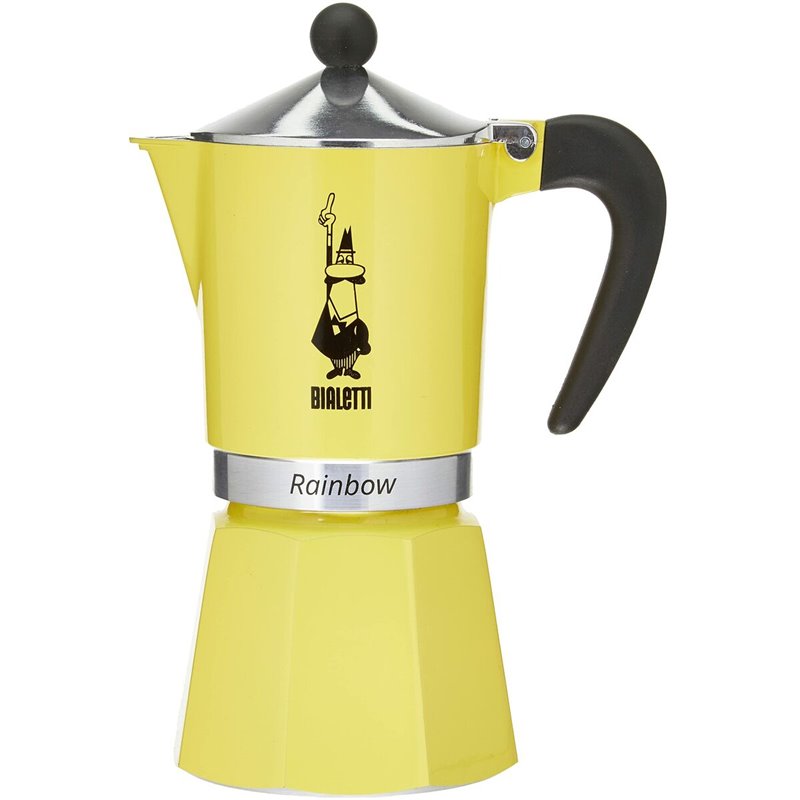 Image secondaire de Cafetière Italienne Bialetti Rainbow Jaune Métal Aluminium 300 ml 6 Tasses