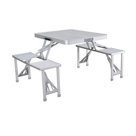 Table de pique-nique Marbueno Aluminium Gris 136 x 67 x 85 cm