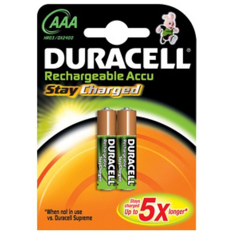 Duracell 203815 pile domestique Batterie rechargeable AAA Hybrides nickel-métal (NiMH)