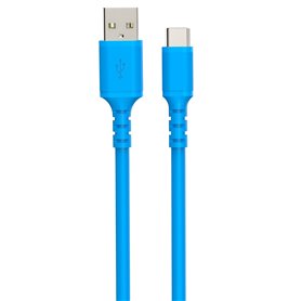 Câble USB A vers USB-C DCU Bleu 1 m