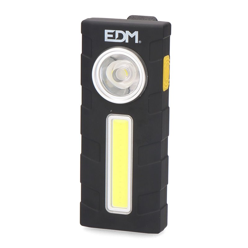 Lampe Torche LED EDM Flasque Noir 320 Lm