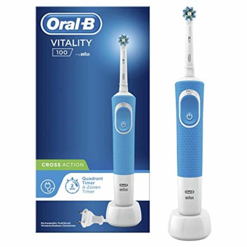 Oral-B Vitality Pro Adulte Brosse à dents rotative oscillante Gris, Blanc