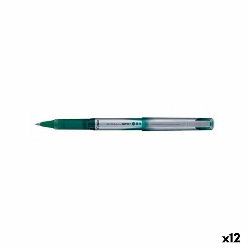 Crayon Roller Pilot V Ball Grip Vert 0,5 mm (12 Unités)