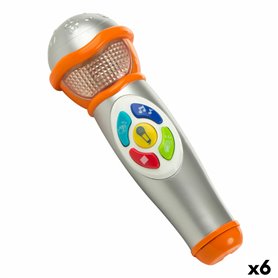 Microphone jouet Winfun 6 x 19,5 x 6 cm (6 Unités)