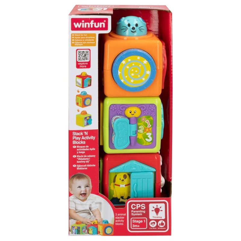 Image secondaire de Jeu d'adresse pour bébé Winfun 3 Pièces 8 x 24,5 x 8 cm (6 Unités)